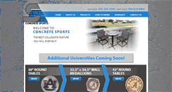 Desktop Screenshot of concrete-sports.com