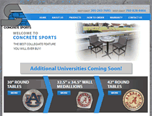 Tablet Screenshot of concrete-sports.com
